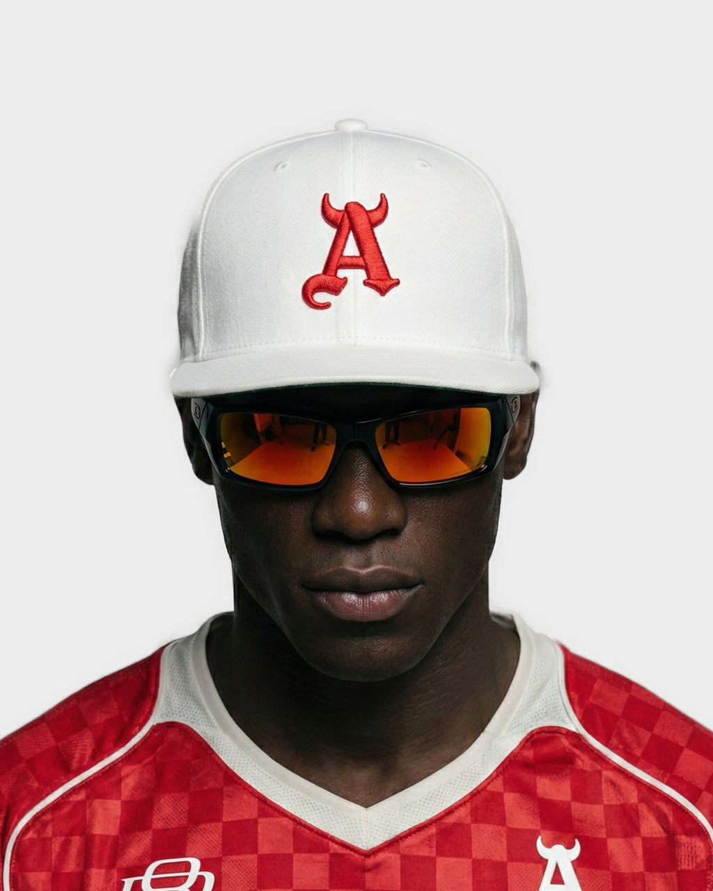 Gorra Plana A Diablo Blanca