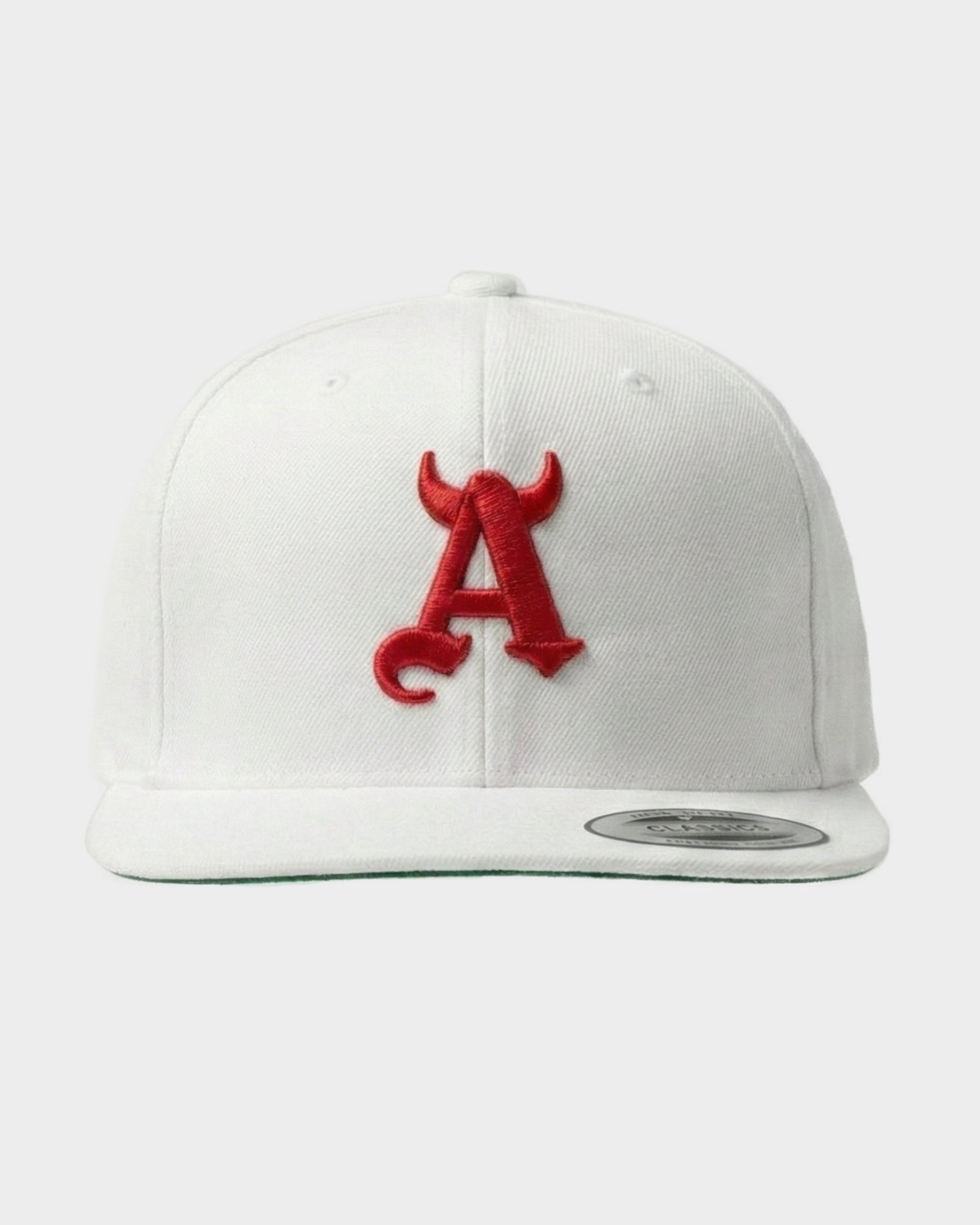 Gorra Plana A Diablo Blanca