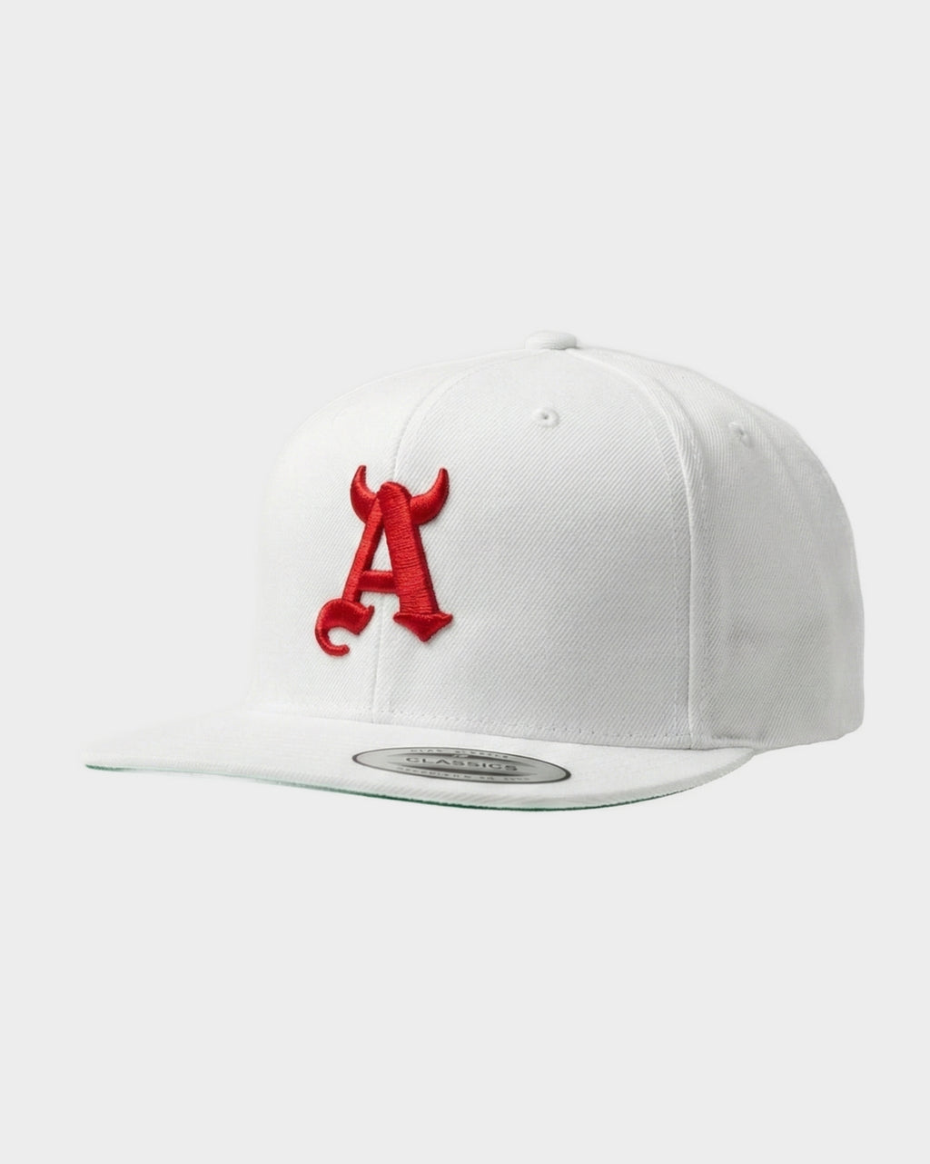 Gorra Plana A Diablo Blanca